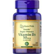 Puritan’s Pride Vitamin D3 50 mcg (2000 IU) 100 Softgels