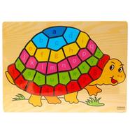 Puzzle Turtle toy wood alphabet puzzle numbers (ZKB068)