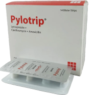 Pylotrip30 mg Plus 1000 mg Plus 500 mg 4's Strip Tablet