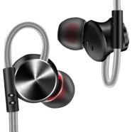 QKZ DM10 Zinc Alloy HiFi Earphone In Ear Earphone - Black image