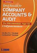 Quick Revision for. COMPANY ACCOUNTS AND AUDIT