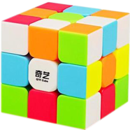 QYTOYS Sticker less 3x3 Puzzle Speed Cube Magic Rubik's Cube Puzzle Toy (5.6 cm)
