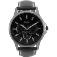 Q And Q Analog Chronograph Wrist Watch For Men - Black - AA32J502Y