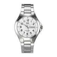Q And Q Analog White Dial Watch For Men - A164J204Y