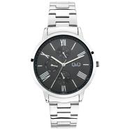 Q And Q Black Dial Watch For Women - AA37-J208Y 