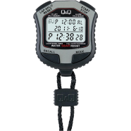 Q And Q Black Digital Stop Watch - HS45J002Y image