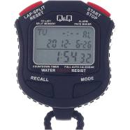 Q And Q Black Digital Stop Watch - HS45J003Y image