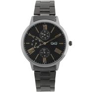 Q And Q Black Watch For Women - AA37-J408Y 