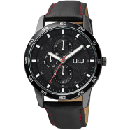 Q And Q Chronograph Wrist Watch For Men - Black - AA38J512Y