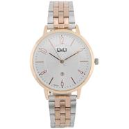 Q And Q Two Tone Analog Wrist Watch For Ladies - A469J404Y 