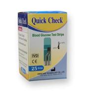 Quick Check Blood Glucose Test Strip 25's Pack