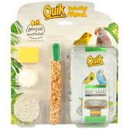 Quik Menu Set Calcium Block Mineral Block Bird Sand