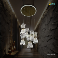 Qulik Contemporary Cluster Pendant Chandelier With Hanging Pendant Lights - QL-192 image