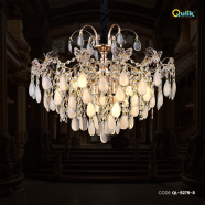 Qulik Decorative Luxury Crystal LED Pendant Chandelier Light - QL-9279-8