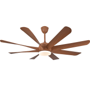 Qulik Helix UL 60 Inch Ceiling Fan (Light Wood) - Q-6522-LW