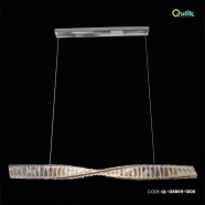 Qulik Linear Twisted Luxury LED Crystal Chandelier Pendant Light - QL-D8869-1000 image