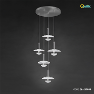 Qulik Modern Chandelier Decorative Hanging 5 Head Shape LED Ceiling Light - QL-JX0646