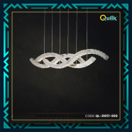 Qulik Modern Chandelier Decorative Hanging Wave Shape LED Ceiling Light - QL-31017-950