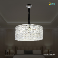 Qulik Modern Contemporary Silver Crystal Chandelier Ceiling Light - QL-71008-500