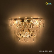 Qulik Modern Wall Lamp Basket Gold Plated Crystal Wall Appliques - QL-55190-B320