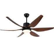 Qulik Silex 54 Inch Ceiling Fan (Dark Wood Grain) - Q-6506-DW