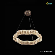 Qulik Single Tier Wave Luxury LED Crystal Chandelier Pendant Light - QL-D8872-500 image