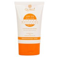 Qurez Mattifying Tinted Sunscreen SPF 50 PA plus plus plus plus - 50 gm