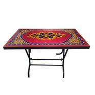 RFL Deco Classic Table 4 Seat S/L Print Stone - Black - 839810