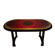 RFL Dining Table 6 Seat Elegant P/L Print Legacy - RW - 881397