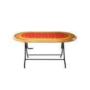 RFL Dining Table 6 Seat Elegant S/L Printed Cushion-SW - 891098
