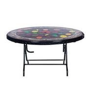 RFL Dining Table 6 Seat Oval P/L Print Sunlit 1 - RW - 839706