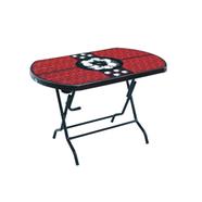 RFL Dining Table 6 Seat Semi Oval S/L Print Rock 2 -RW - 923470