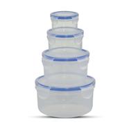 RFL Flora Cont 4 Pcs Set (80, 180, 400, 800 ML)- Trans - 918261