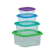 RFL Rainbow Cont 4 Pcs Set (Small Size) - Trans - 86849