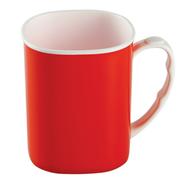 RFL Royal Mug 400 ML With Lid- White And Tr Red - 881315