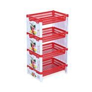 RFL Smart Rack 4 Step Printed Red And White - 838618