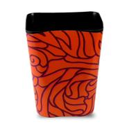 RFL Square Paper Basket Black And Red - 72482