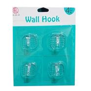 RFL Square Wall Hook 4 Pcs Set - Trans - 939223