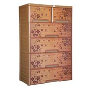 RFL Wardrobe Double 5D KD Deluxe Teak Wood Brown - 891395