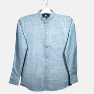 Rabbit Premium Quality Men’s Oxford Cotton Band collar Shirt JS 233