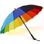 Rainbow Big Rain Colorful Long Umbrella