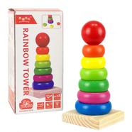 Rainbow Tower Stacking Toy for children