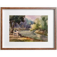 Ramna Park, Watercolor - (27x20)inches