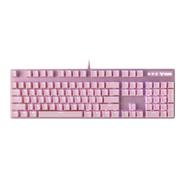 Rapoo V500PRO Pink Backlit Brown Switch Gaming Mechanical Keyboard-Pink