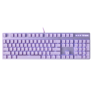 Rapoo V500pro Purple Backlit Mechanical Blue Switch Gaming Keyboard- Purple