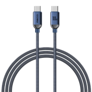 Recci RS09CC 120cm Type-C To Type-C Crystal Fast Charging Data Cable