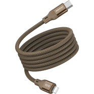 Recci RS23CL 100cm Type-C To Lightning Magnetic Data Cable Titanium Gold Color
