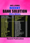 Recent Bank Solution (Govt. and Private) MCQ and Written