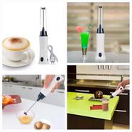 Rechargeable Hand Mixer Egg Beater And Coffee Mixer