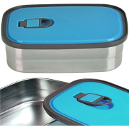 Rectangle Stainless Steel Food Container Lunch Box Tiffin Box 680ml- 1 pcs icon